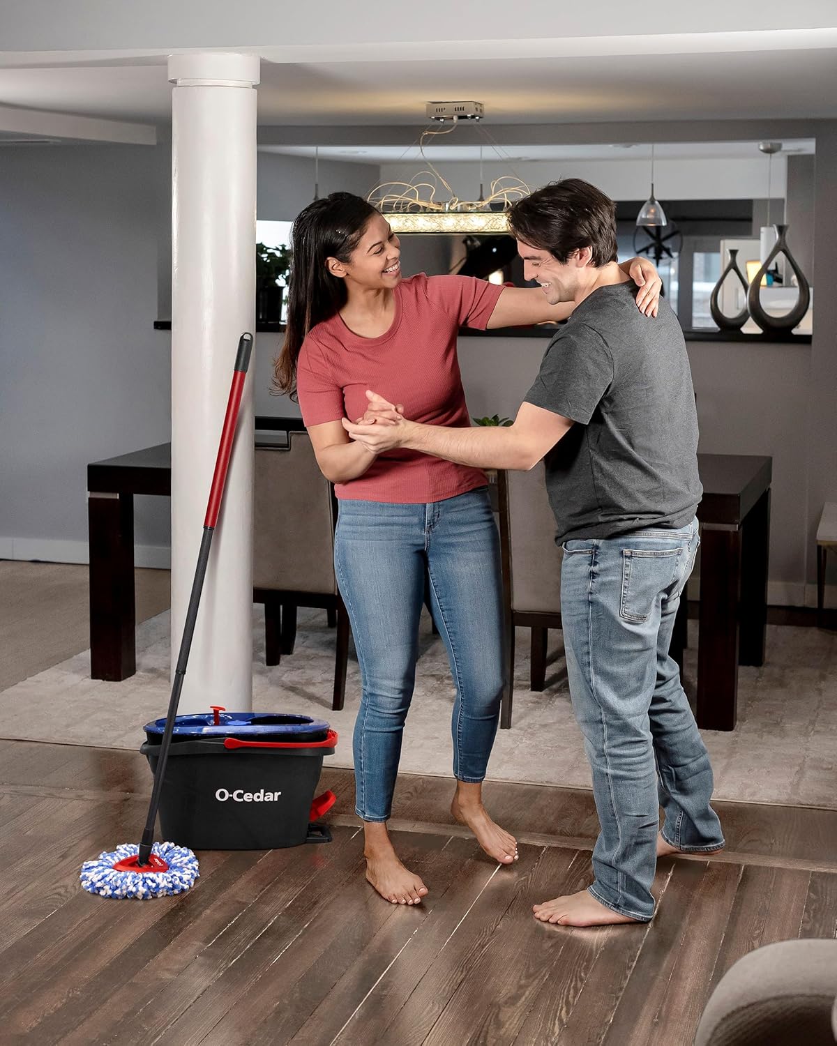 O-Cedar RinseClean Spin Mop & Bucket System | Clean with Clean Water | Removes 99% of Bacteria (MISSING)